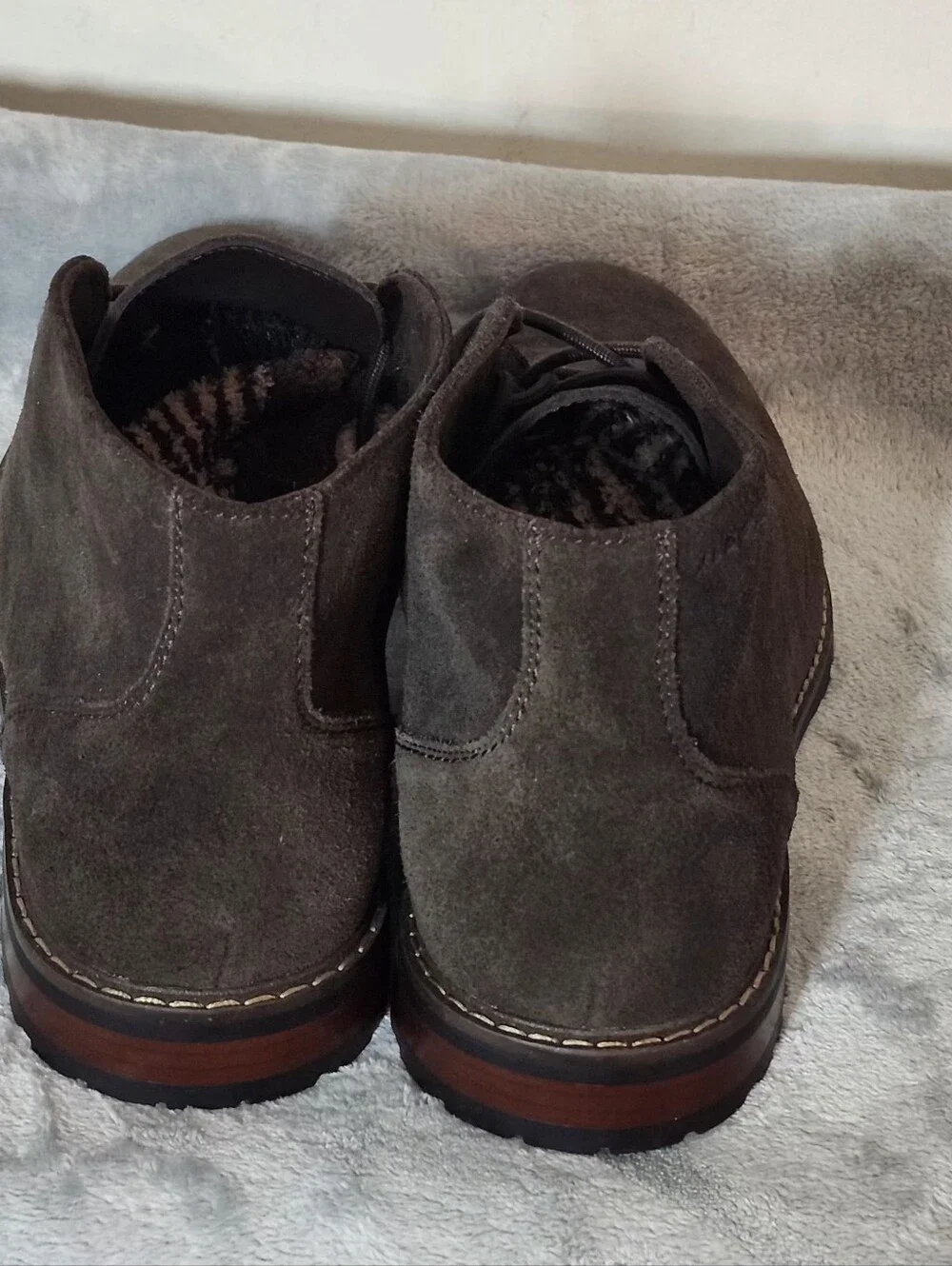 ALDO Macklay Suede Lace-Up  Chukka Boots Size :13 Color :Dark Brown